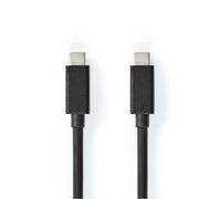 NEDIS CCGL64020BK20 cavo USB 2 m USB 3.2 Gen 2x2 USB C Nero