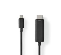 Nedis CCGL64655BK10 cavo video e adattatore 1 m USB Type-C HDMI Nero - Nouvo