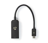NEDIS CCGP64352BK02 cavo di interfaccia e adattatore USB C DisplayPort Nero