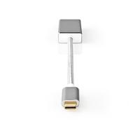 Adattatore USB | USB 3.2 Gen 1 | USB-CT Maschio | Mini DisplayPort Femmina | 0.20 m | Tondo | Placcato oro | Intrecciato/Nylon | Argento | Confezione con finestra