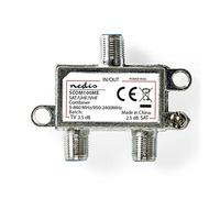 Nedis - Combinatore satellitare da 2 a 1 connettore F VHF/UHF: