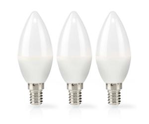 Nedis, Confezione da 3 lampadine LED E14 2,8 W 250 lm 2700 K a forma di candela [EEK: F]