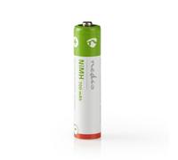 Nedis, Confezione da 4 batterie ricaricabili NiMH-AAA 1,2V DC 700mAh Precaricate
