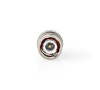 Nedis Connettore BNC | Dritta | Maschio | Placcato nickel | 50 Ohm | Arricciare | Diametro ingresso cavo: 7.0 mm | Acciaio | Argento | 25 pz. | Polybag Argento