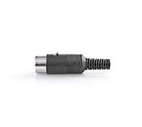 Nedis Connettore DIN 5 pin maschio 25 pezzi nero