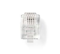 NEDIS Connettore telefonico | Tipo di connessione: RJ11 | Dritto | Rivestimento: Placcato oro | PVC | Trasparente