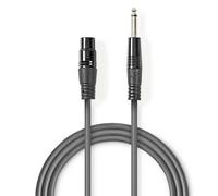 Nedis COTH15120GY30 cavo audio 3 m XLR (3 pin) 6,35 mm Grigio - Nouvo
