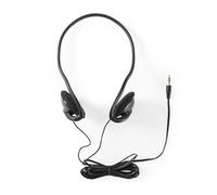 Nedis, Cuffie cablate da 3,5 mm con bassi potenti, ultraleggere da 1,10 m, Nero