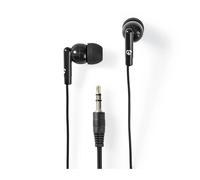 Nedis, Cuffie cablate da 3,5 mm con controllo del volume, Nero