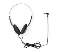 Nedis, Cuffie cablate ultraleggere da 3,5 mm con bassi potenti, Nero