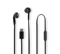 Nedis, Cuffie cablate USB-C con microfono e controllo del volume 1,2 m, Nero