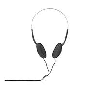 NEDIS Cuffie On-Ear con bassi profondi, sottili e leggere, per corsa, con cavo da 3,5 mm, per smartphone, MP3, colore: nero