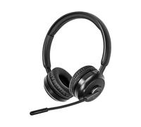 NEDIS Cuffie per PC | On Orecchio | Stereo | Bluetooth | Microfono pieghevole | Nero