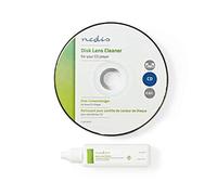 Nedis - Detergente per Lenti a Disco - per Riproduttore CD - Kit Pulizia - Pulitore CD - Ultrasuoni - Due Spazzole Ultrasottili - Rimuovere la Polvere e Residui - 20 ml