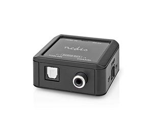 Nedis | Digital Audio Converter | 1-way | Connection input: DC Power/HDMI™ Input | Connection output: 1x Coax Audio / 1x TosLink Female | eARC | Automatic | Anthracite
