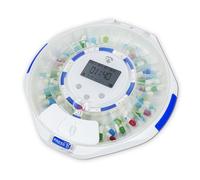 Nedis Dispenser intelligente per compresse - Wi-Fi - 28 scomparti - Numero di allarmi: 9 sveglia al giorno - Luce/Piep/voce - Display LCD - Bianco