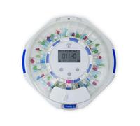 Nedis, Distributore di pillole Wi-Fi a 28 scomparti con schermo LCD, Bianco