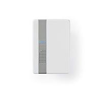 NEDIS DOORB223CWT Set campanello wireless | Alimentazione a rete | 80 dB | Portata del segnale: 300 m | IP44 | Volume regolabile | 36 melodie | 1 ricevitore | Bianco