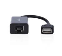 NEDIS Extender USB - USB 2.0-1 x USB-A maschio - 1 x RJ45 femmina - 1 x USB A femmina - 1 x RJ45 femmina - 50 m - 480 Mbps - nichelato - rotondo - PVC - nero - scatola