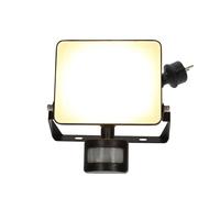 Nedis, Faretto LED Connesso Wi-Fi con Sensore di Movimento 1500 lm 20W, Nero