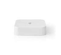 Nedis Gateway Zigbee, fino a 40 Prodotti Nedis Zigbee tramite l'App Nedis SmartLife, Compatibile con Android e IOS, Alimentazione tramite USB, Bianco