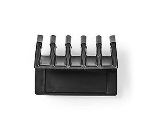 NEDIS Gestione dei Cavi | Gancio e Anello | Fare clic e Go | 2 pz. | Spessore Massimo del Cavo: 5 mm | Silicone 60 mm Nero