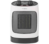 Nedis HTFA19WT Generatore daria calda in ceramica 20 m² Bianco, Grigio