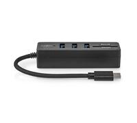 Nedis Hub USB | 1 x USB-C™ | 3 x USB A femmina | 5 porte (s) | USB 3.2 Gen 1 | Alimentazione tramite USB | 5 Gbps | SD & MicroSD