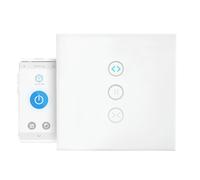 Nedis, Interruttore Murale Wi-Fi 2.4GHz 300W per Tapparella e Tenda, Bianco