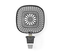 Nedis KAAF1GP - Friggitrice in metallo, colore: Argento