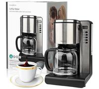 MACCHINA PER CAFFÈ AMERICANO PROFESSIONALE 1000W 12TAZZE NEDIS ITALIA