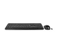 NEDIS KBMCW100BKIT Set Mouse e Tastiera | Wireless | Collegamento Mouse e Tastiera: USB | 800/1200/1600 DPI | DPI Regolabile | QWERTY | Layout IT