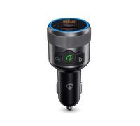NEDIS Kfz Audio FM Transmitter | Fest | freisprechend | 1" | Amber Screen | Bluetooth® | PD 18 W/PD 24 W | Schnellladung | Bass Boost | Google Assistant/Siri | Schwarz