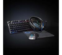 Nedis Kit combo di gioco | 5-in-1 | Tastiera, Cuffia, Mouse e Mouse Pad | Nero | AZERTY | FR layout