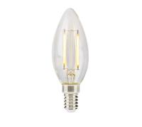 Nedis, Lampadina LED a Filamento Retrò E14 2,2 W 470 lm a Candela, Trasparente
