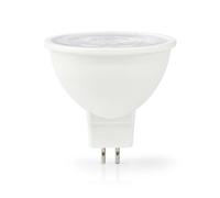 Nedis, Lampadina LED GU5.3 2,5W 207lm 2700K IPX2 in plastica, Bianco [EEK: F]