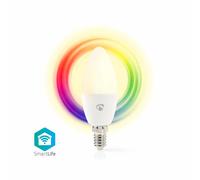 NEDIS LAMPADINA LED SMART WI-FI COLORE PIENO E BIANCO CALDO E14