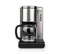 Nedis Macchina da caffè | capacità massima: 1,5 l | Numero di tazze contemporaneamente: 12 | Tenere al caldo | Accendere il timer | Display LCD | Funzione orologio | Alluminio/Nero