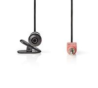 Nedis Microfono con cavo - Alta sensibilità audio - con pinza - 3,5 mm - nero 1,80 m