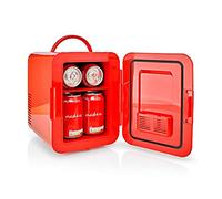 NEDIS Mini Frigorifero Portatile | 4 l | AC 100-240 V / 12 V | Rosso