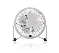NEDIS - Mini ventilatore in metallo, 10 cm di diametro