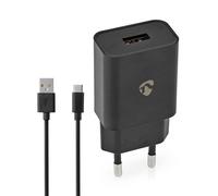 Nedis Modello di prodotto : Caricatore da parete 12 W Funzione di ricarica rapida 1x 2,4 A A Numero di uscite: 1 USB-A USB Tipo-C (sciolto) Cavo 1,00 m Uscita a tensione singola - Nouvo