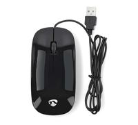 N MSWD200BK - Wired Mouse, 1000 DPI, 3-Button, Black