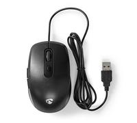 Nedis, Mouse cablato ergonomico a 6 pulsanti con DPI regolabile, Nero