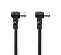 NEDIS Nedis Cavo coassiale da 120 dB IEC (coassiale) Maschio ad angolo 3.00 m Nero