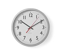 OROLOGIO DA PARETE NEDIS Ø 30 BIANCO QUARZO CASA STUDIO UFFICIO