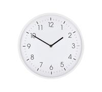 Nedis, Orologio da Parete 30 cm Movimento Silenzioso Cornice Leggera, Bianco