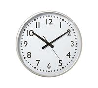 Nedis, Orologio da Parete 38cm Forma Rotonda Grandi Numeri Meccanismo al Quarzo