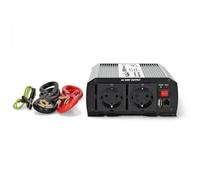 Nedis PIM100012FGY - Inverter di corrente - Onda sinusoidale modificata - 1000 W continui - 2000 W di picco - 12 V DC a 230 V AC - 50 Hz - Tipo F/USB-A - Morsetti a vite - Argento