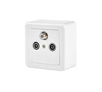 Nedis, Presa a Muro per Antenna Coassiale TV / FM / Satellitare